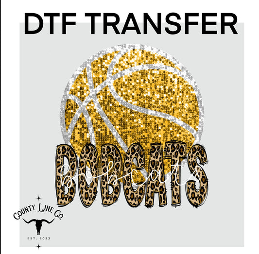Bobcats basketball DTF transfer